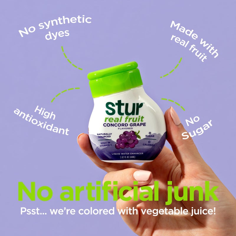 Stur Soda Machine Flavors Variety Pack | Naturally Sweetened | High in Vitamin C & Antioxidants | Sugar Free | Zero Calories | Keto | Vegan | 5 Bottles, Makes 120 Drinks - Image 4